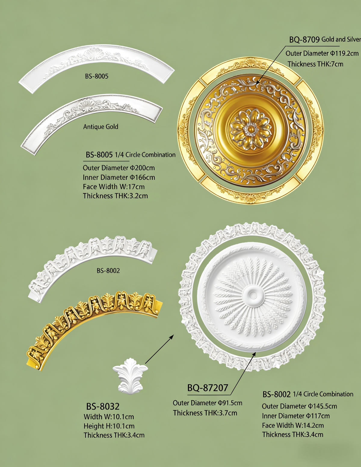 CurvedCombinationCeilingMedallion-2