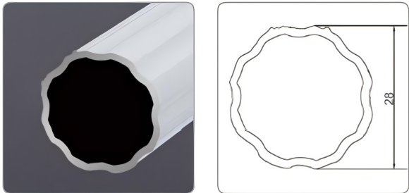 AluminumAlloyPlumBlossomRomanRod-MH1-5-1