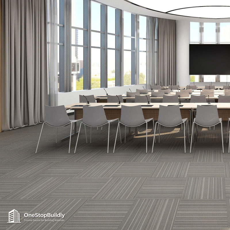 Carpet tile meeting room setting