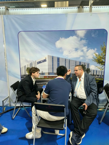 Connecting with global buyers at the trade show. Every conversation is an opportunity to showcase XIONGCHANG’s capabilities and build long-term partnerships.