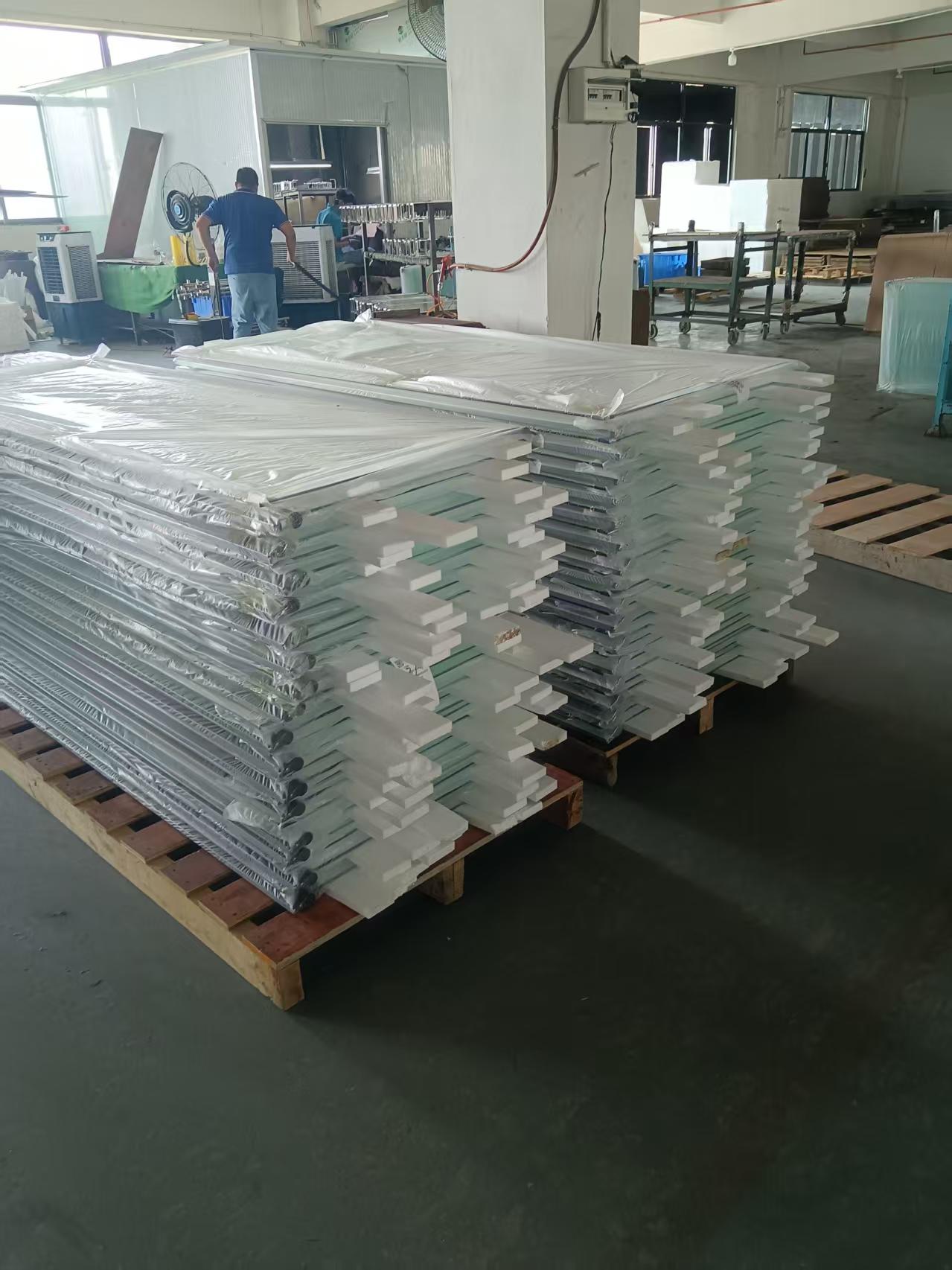 All the glass panels are safety tempered  and packed in a PO bag.  And they are all meet EN12150 and SGCC and AS/NZS 2208:1996 standard