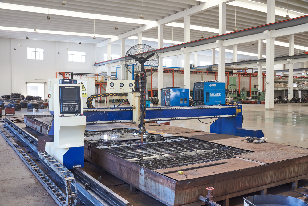 Inverted air plasma gas cutting machine