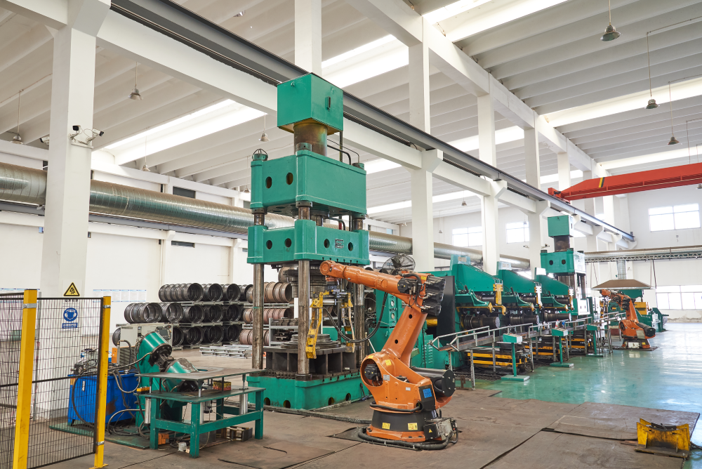 Wheel rim production line