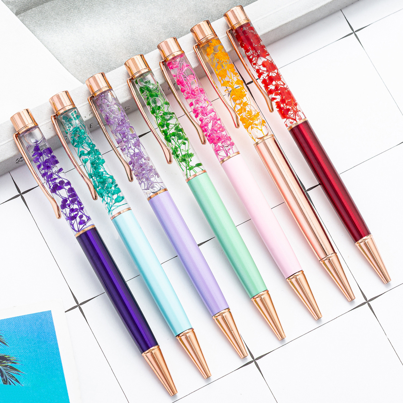 LuxuryFlowerMetalBallpointPens