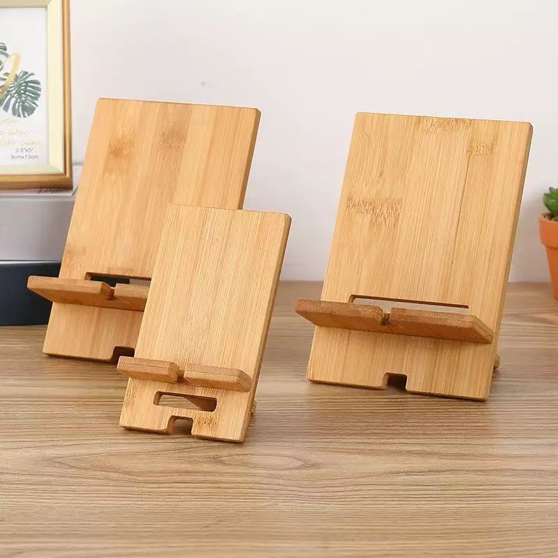 customBambooWoodCellPhoneStand