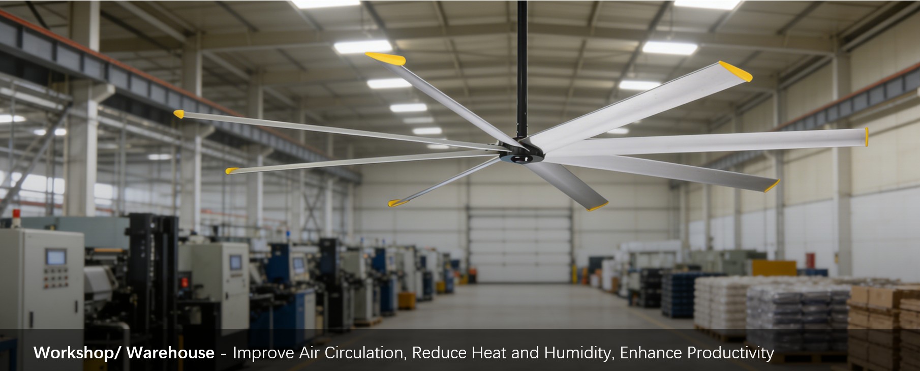 10ft HVLS fan for workshop