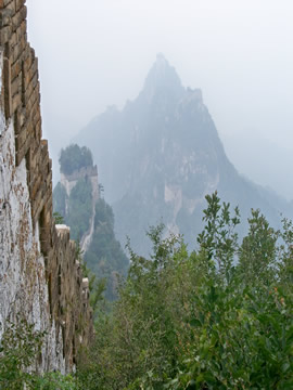 Bird View of Jiankou Great Wall at Zhengbeilou Tower during the Jiankou - Mutianyu Great Wall 1 Day Hiking Tour