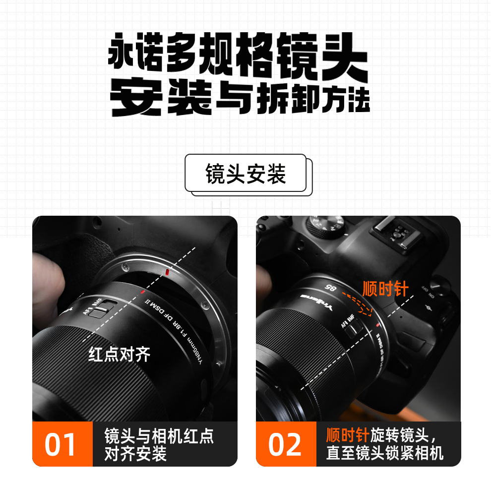 永诺多规格卡口镜头YN85mm F1.8R DF DSM II-深圳市永诺电器有限公司
