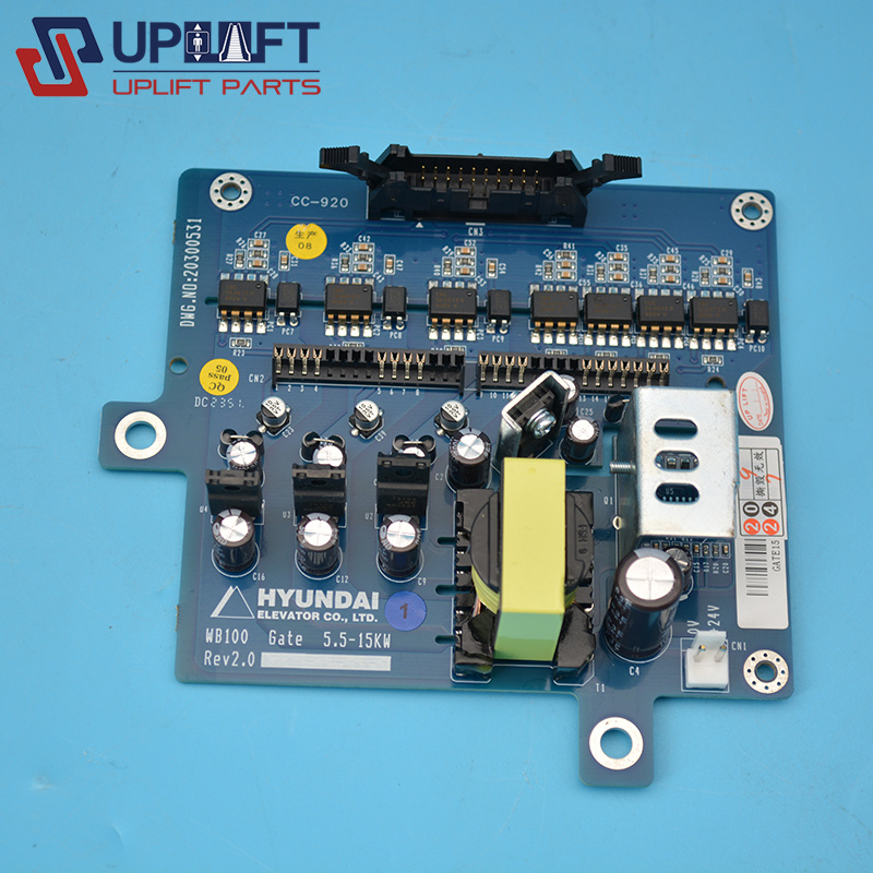 上海现代电梯变频器驱动板WB100Gate5.5-15kw20300531-1