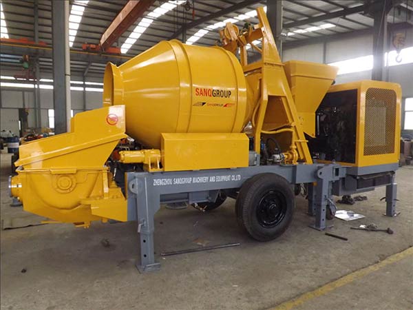 concrete mixing pump