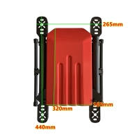 X900红色四轴水平机架2