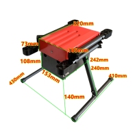 X900红色四轴水平机架4