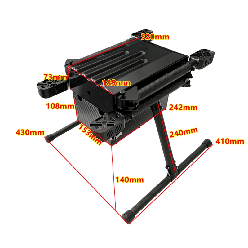 X900黑色四轴水平机架27