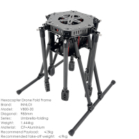英V80020管六轴伞折叠机架32