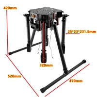 X770四轴碳纤维机架28