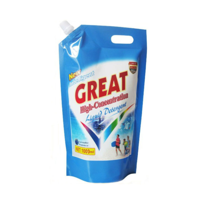 corner spout stand up pouch