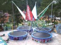 Popularfourpeoplebungeetrampolineamusementparkridesbungeejumpingequipmentforsale