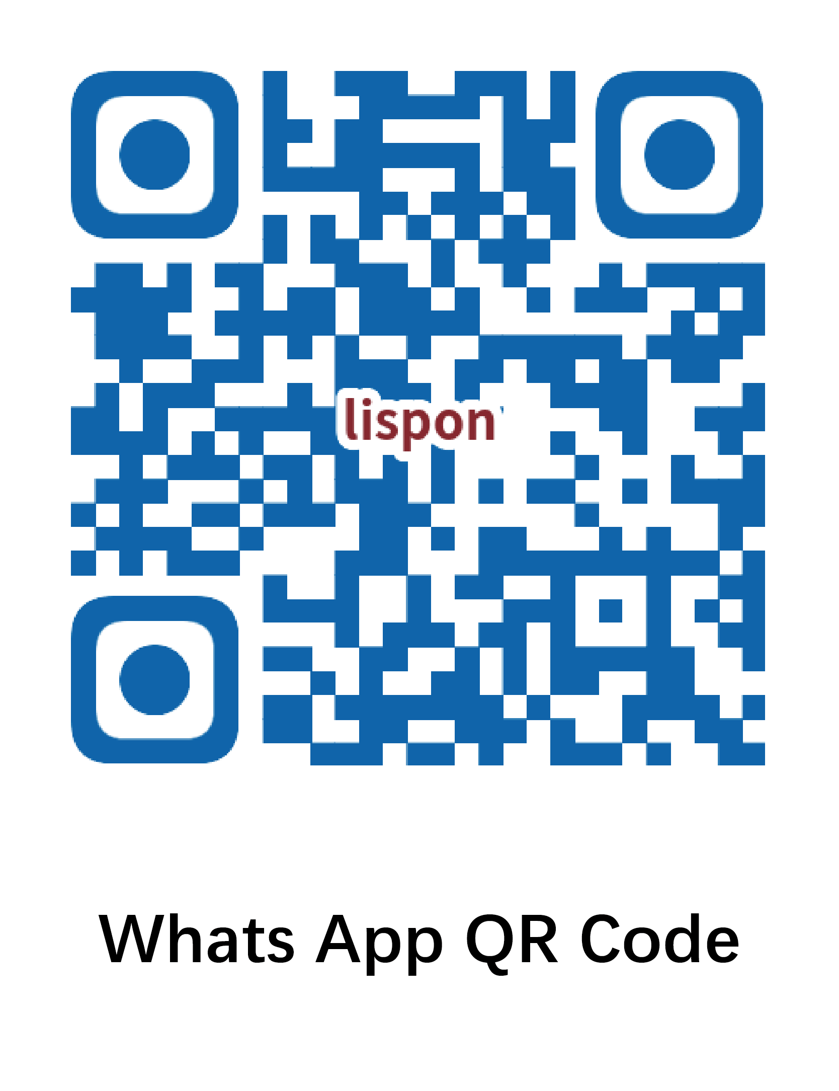 Whats app QR CODE  -LISPON