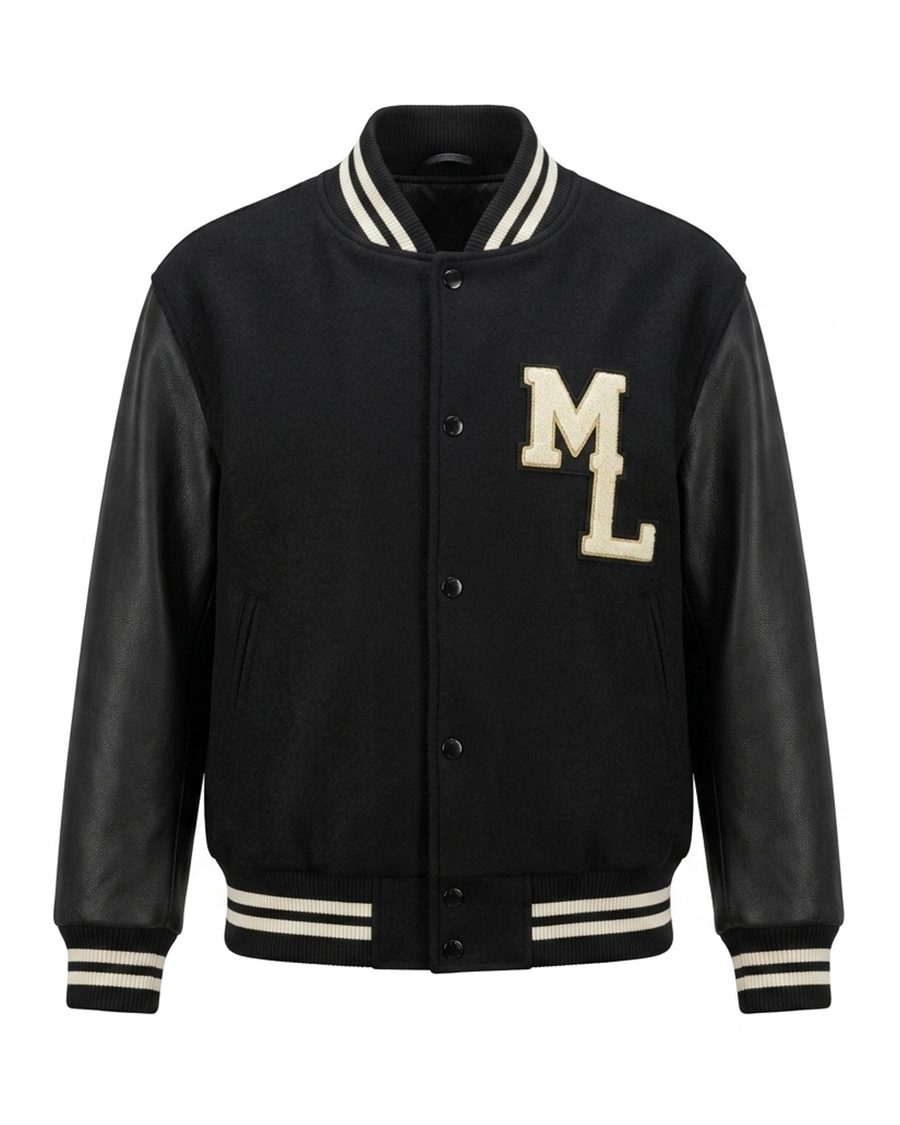 Leather-trim jacket｜Production example 09｜DALIAN LAISIPENG