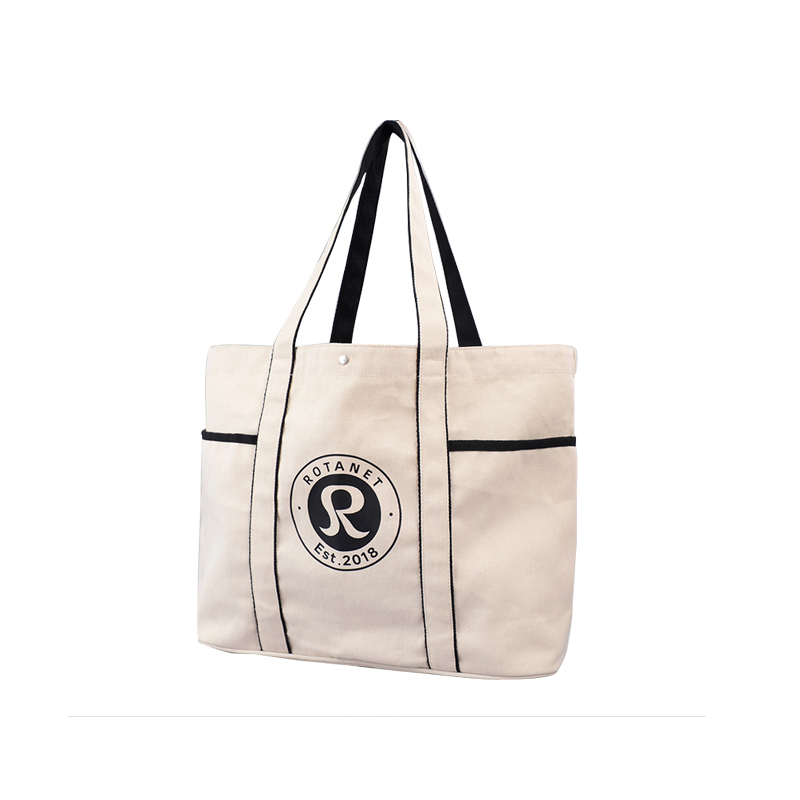 Large capacity canvas tote bag