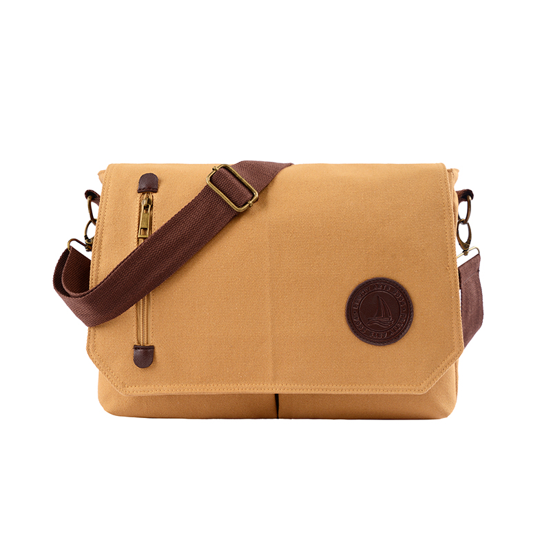 Canvas single shoulder crossbody bag