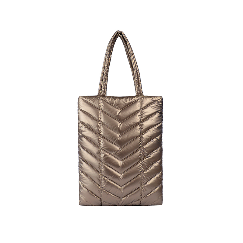 Shiny filled handbag
