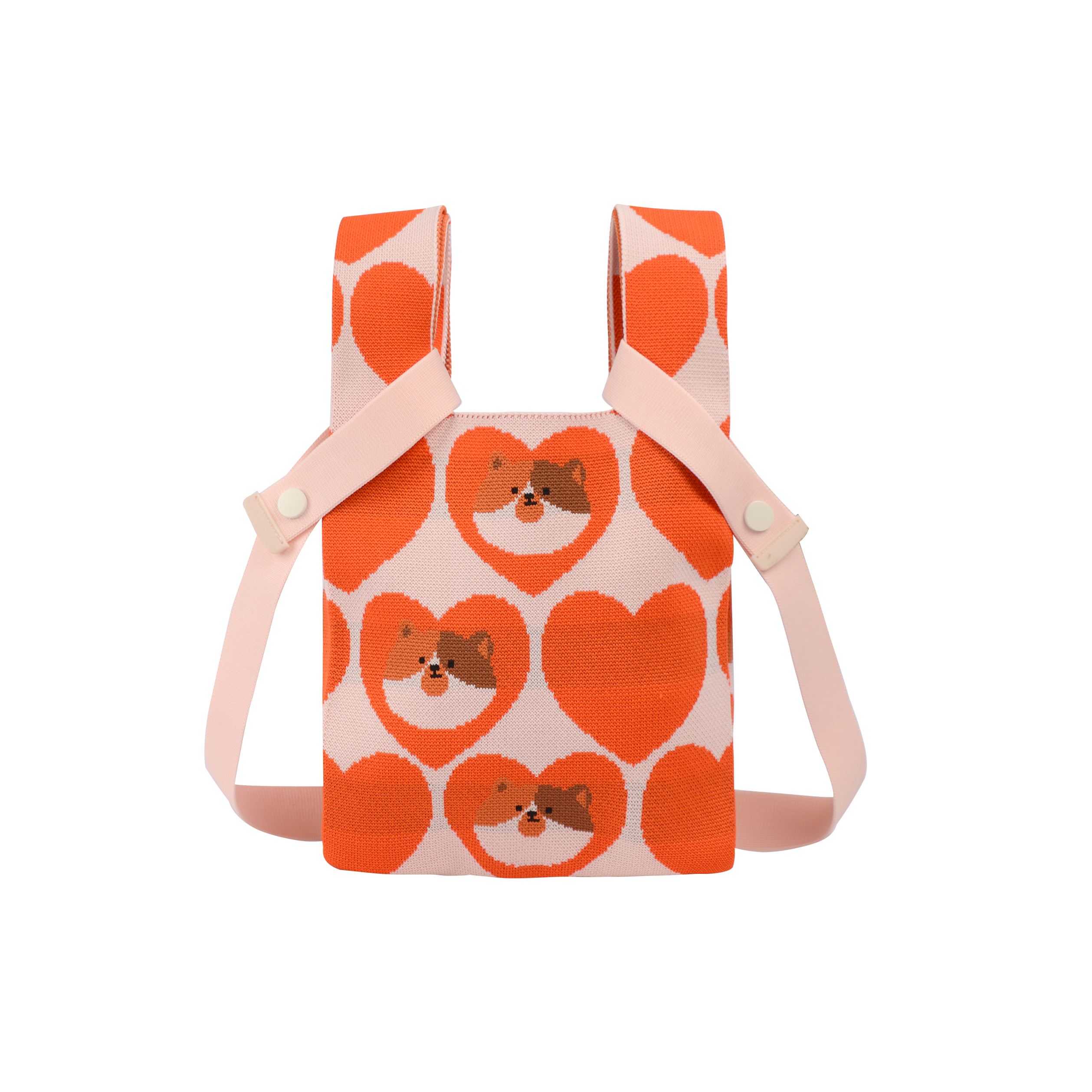Knit crossbody bag wrist bag