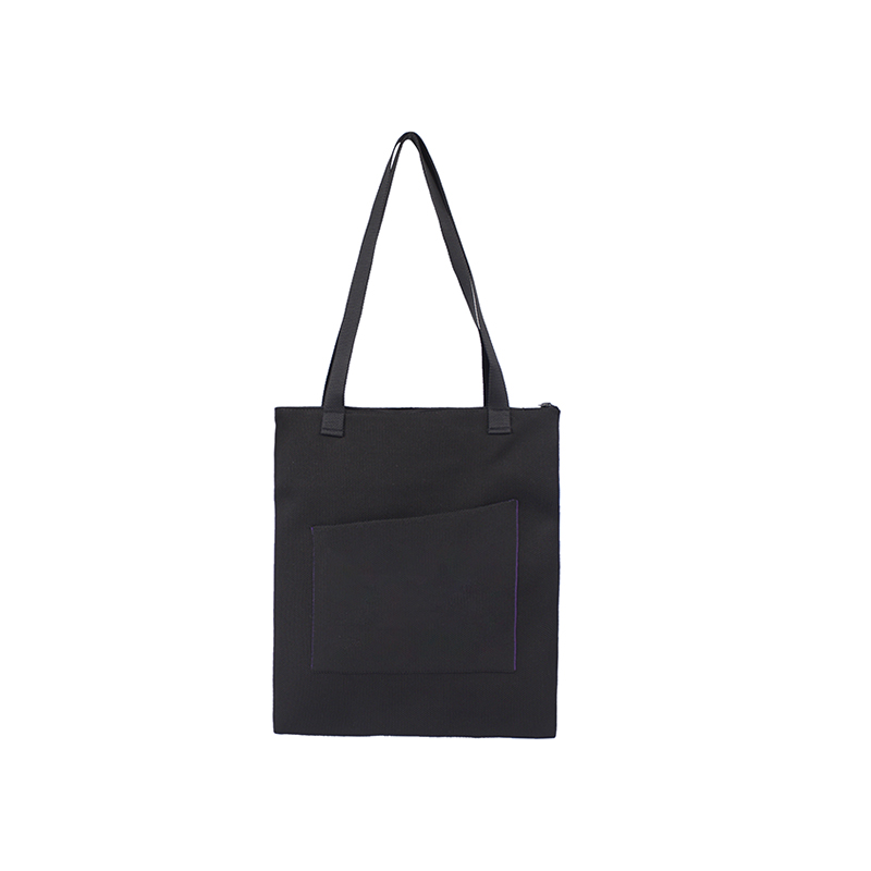 Knitted tote bag shopping bag