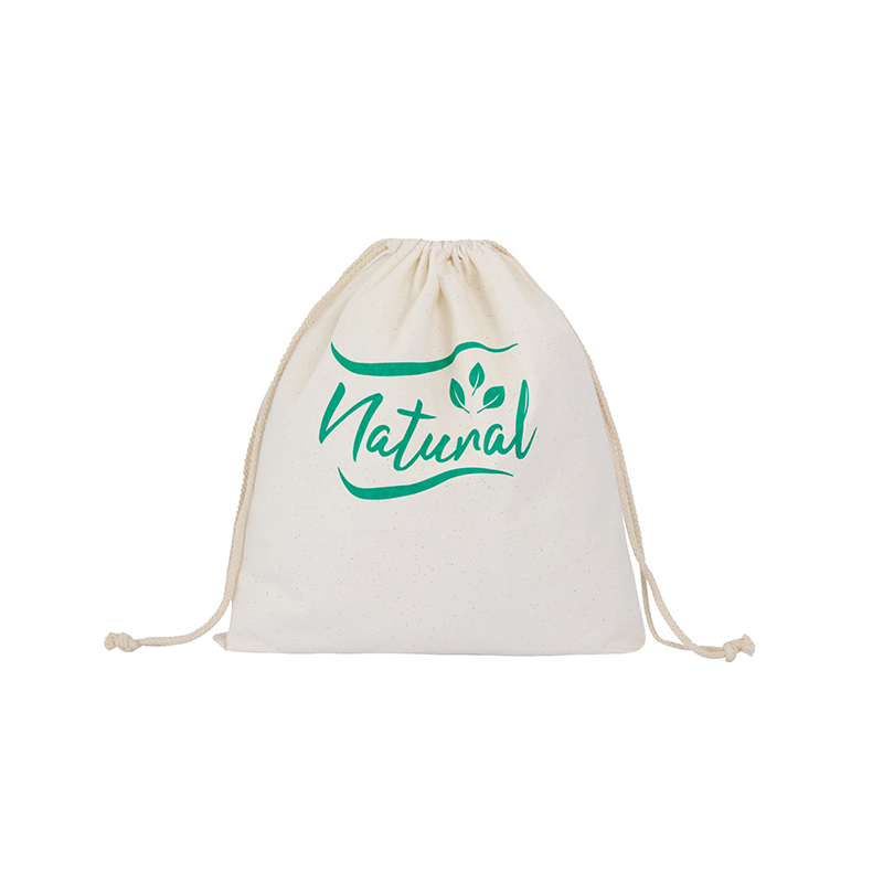 US cotton natural drawstring bag set
