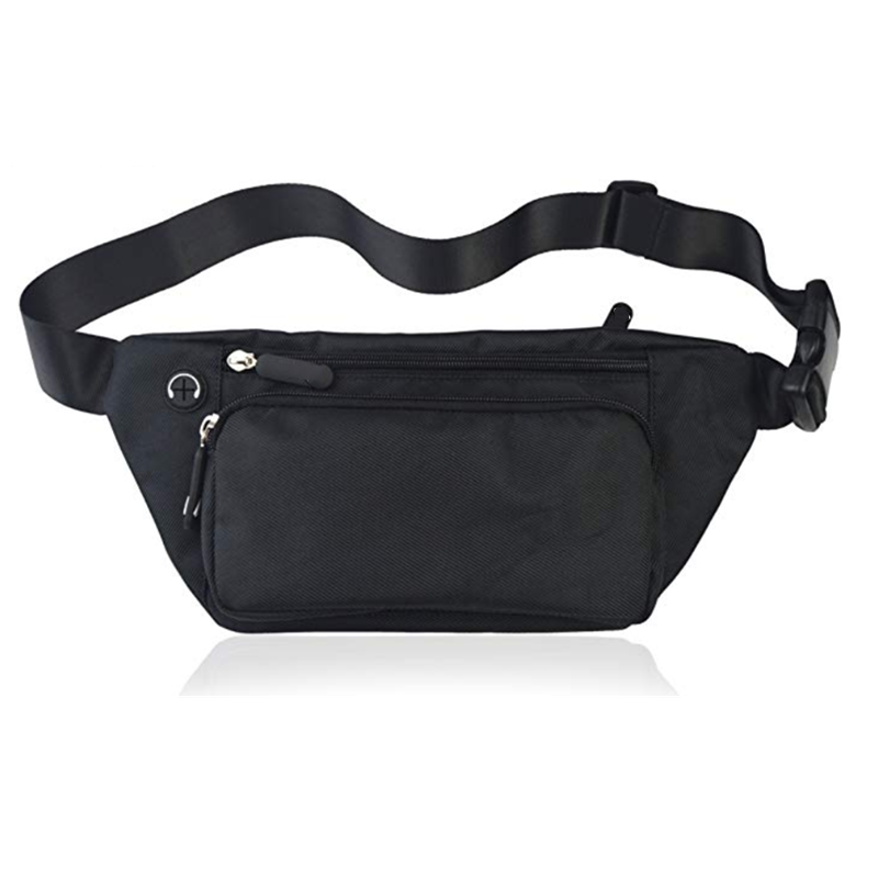 Custom outdoor travel running belts fanny bag waist pack hip bum bag with adjustable strap for men women