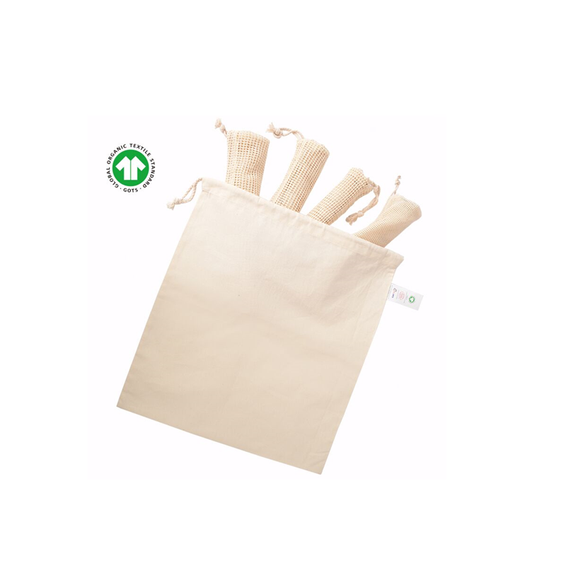 Simple Ecology Reusable Organic Cotton Mesh Bags, Grocery Shopping Produce Bags,Machine Washable Organic Cotton Bags