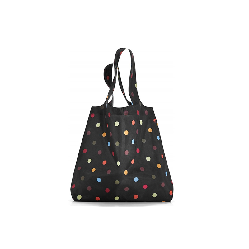 Custom eco-friendly cute foldable RPET polyester nylon reusable folding shopping bags