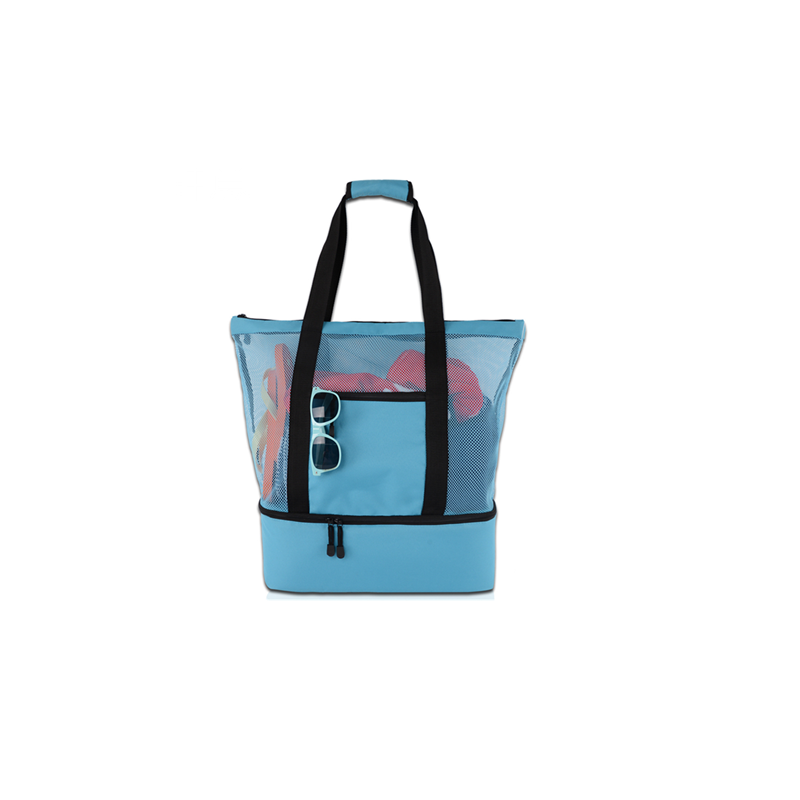 Waterproof women tote mesh bag with cooler bag travel beach bag