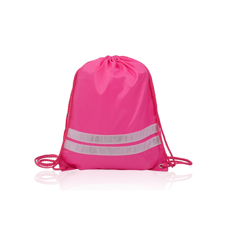 Custom logo printed practical sport gym bag shopping drawstring bag school backpack string bag