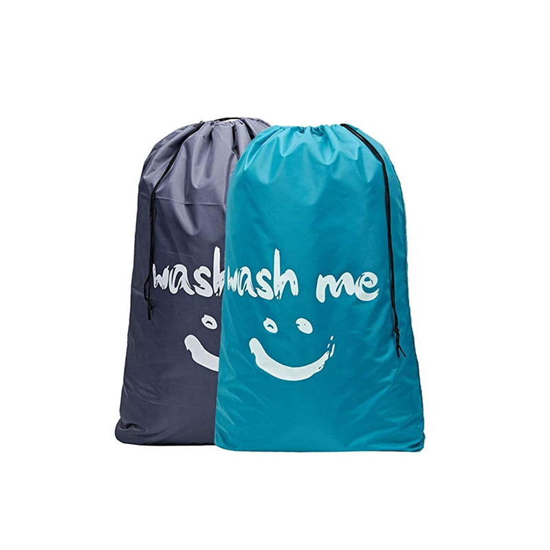 Hot sale heavy duty travel laundry drawstring bag dirty clothes bag
