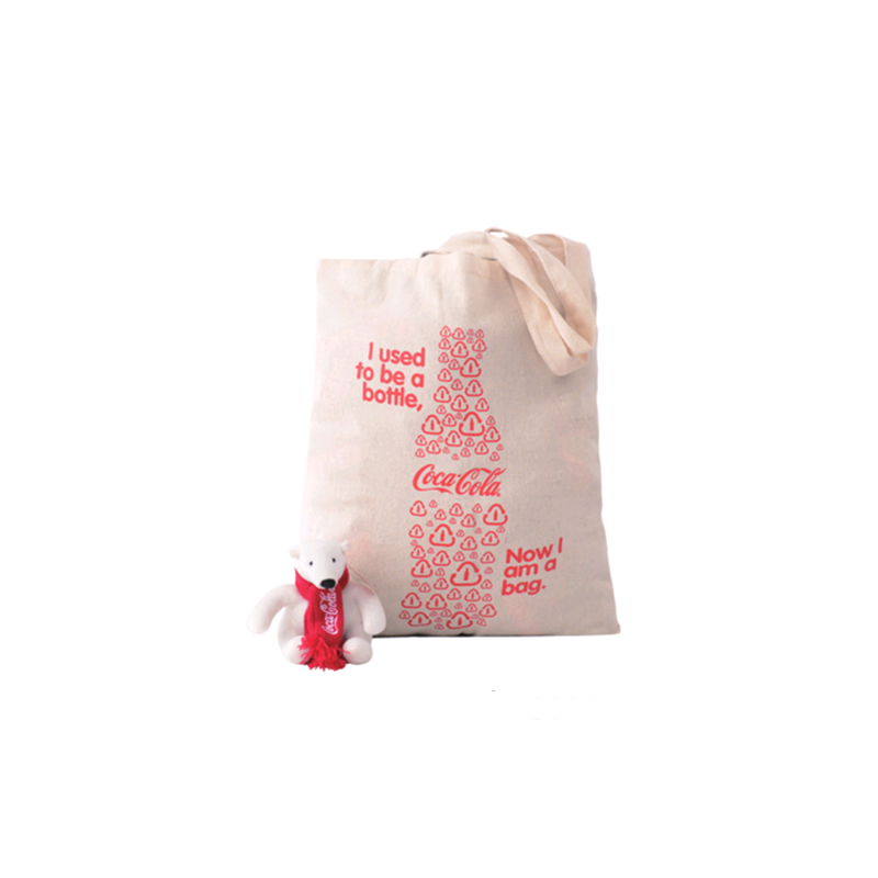 Coca Cola recycled cotton shopping bag
