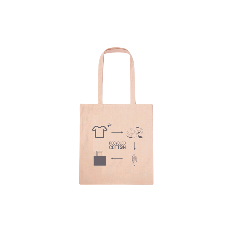 Recycled cotton shopping bag