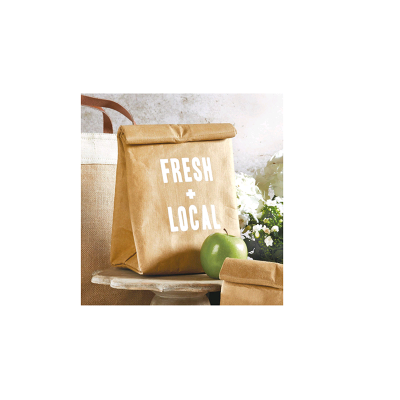 Kraft washable paper lunch bag