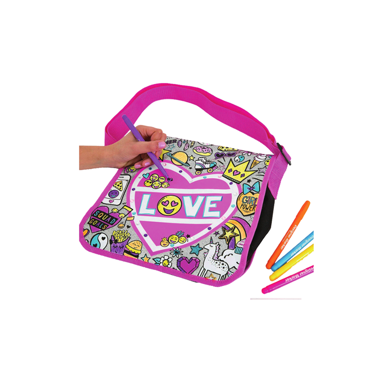 DIY coloring shoulder bag