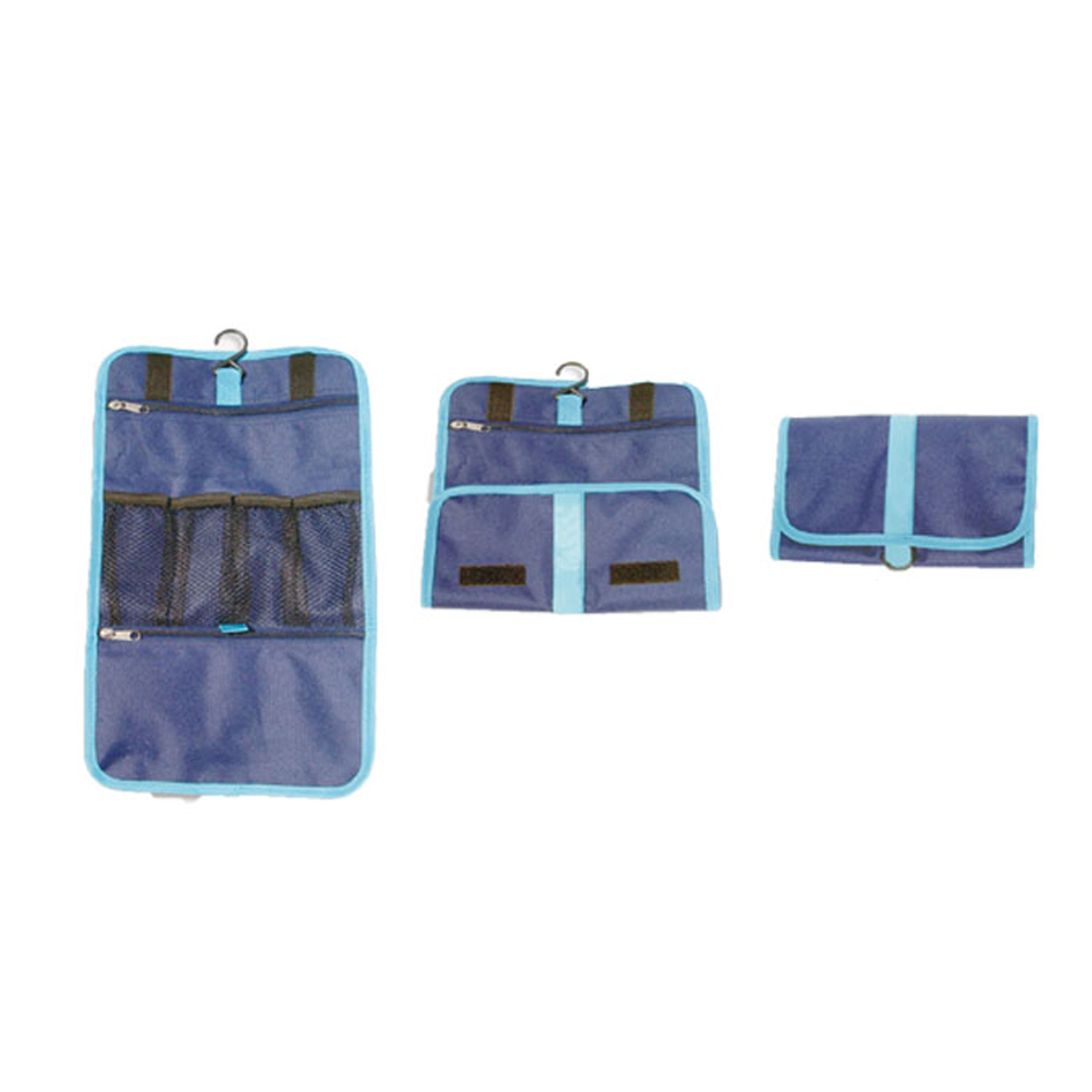 Foldable organizer bag with nylon edges and flap velcro closure