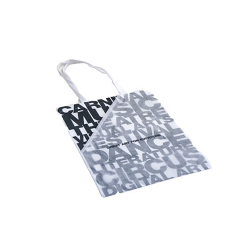 Custom logo printed shopping tote bag