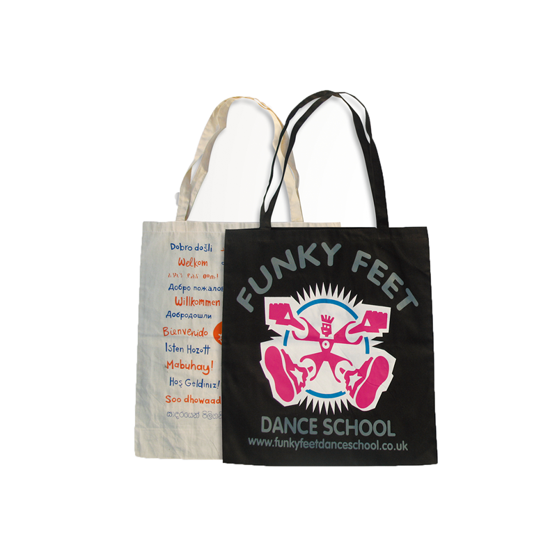 Reusable custom tote shopping bags cotton  bags