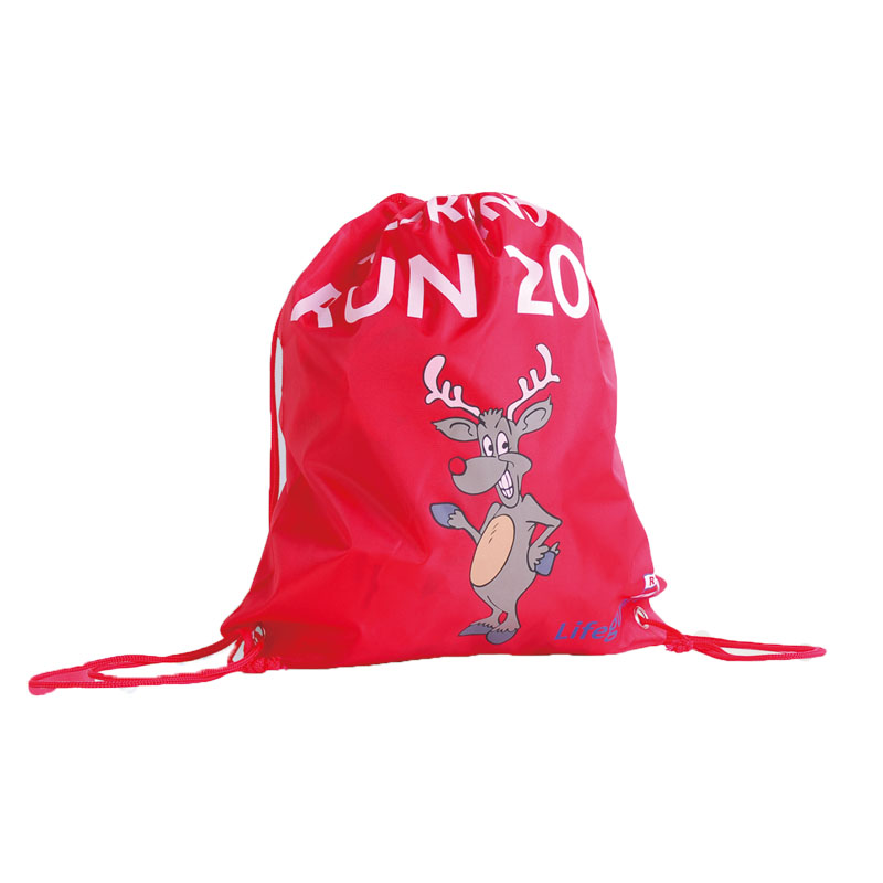 High quality customized logo printed drawstring backpack bag