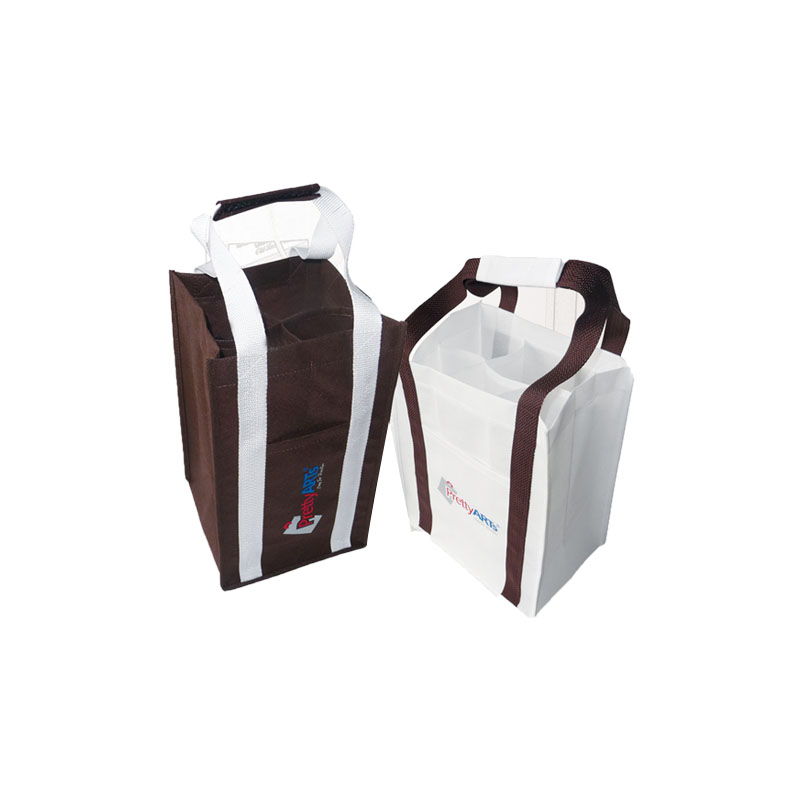 Custom non woven wine bag for 6 wine bottles