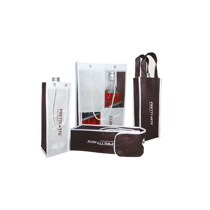 Single or double wine bottles bag
