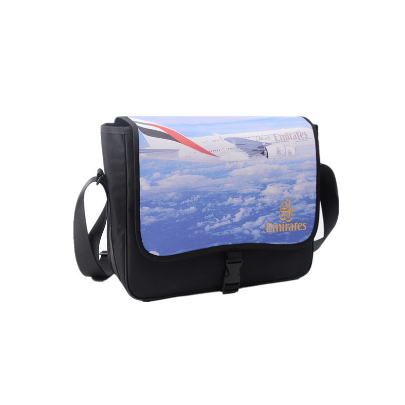 Full color printed  tarpaulin messenger shoulder business  briefcase  bag