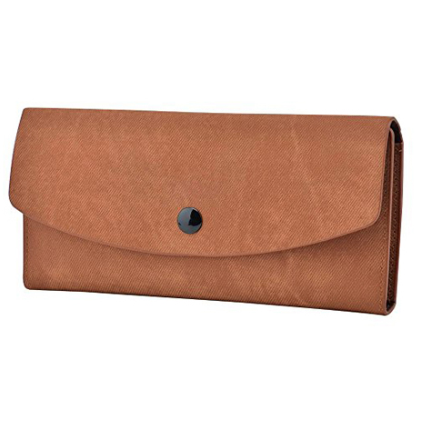Fashionable Womens Long Trifold Wallet