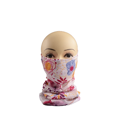 Custom face covering scarf face mask tube neck gaiter cotton bandana with filter pocket
