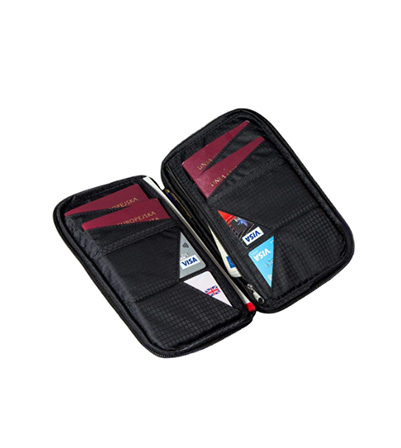 RFID Blocking Travel Wallet Family Passport Holder/Document Organiser Case