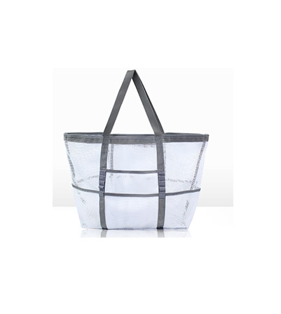 Outdoor travel women's portable  bag srecycled mesh beach bag